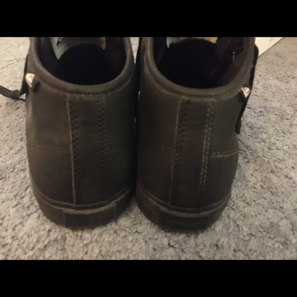 Quicksilver Black Leather Midtop - Picture 4 of 5